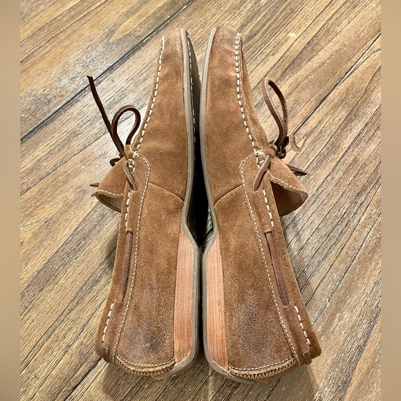 FRYE Suede Brown Slip On Driving Loafer Shoe Men's Size 12 M Preppy Casual Comfy - Picture 9 of 10